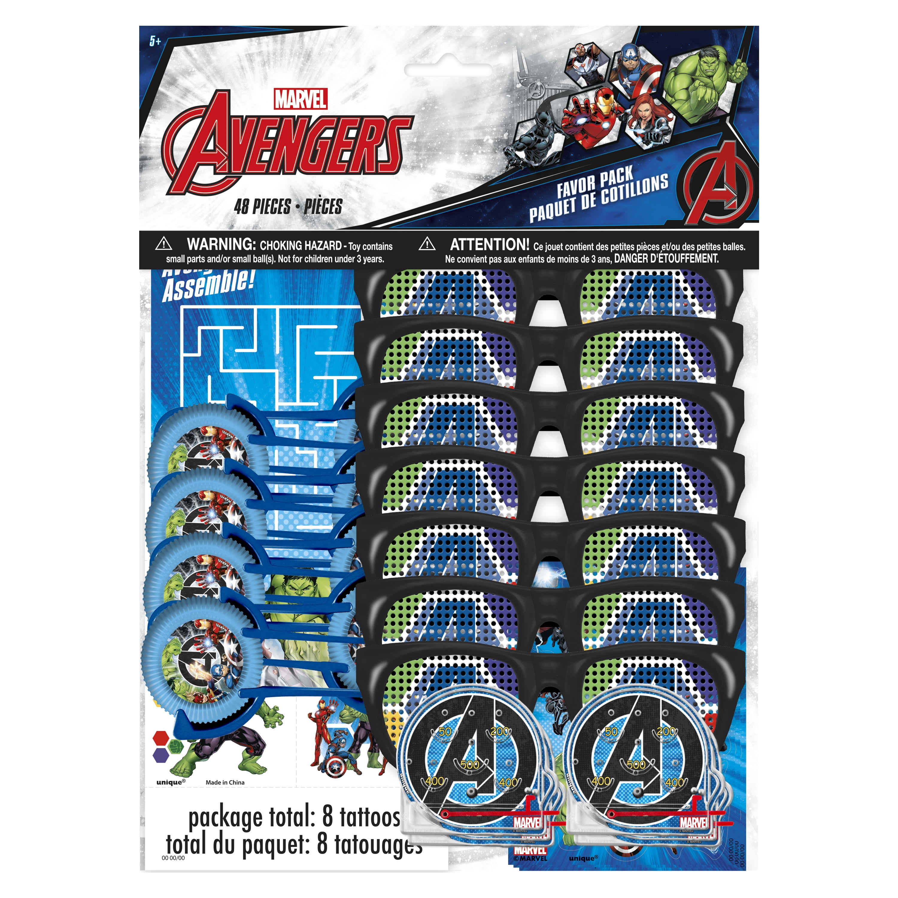 Avengers Birthday Party Favors for 8 Guests, 48pcs - Walmart.com